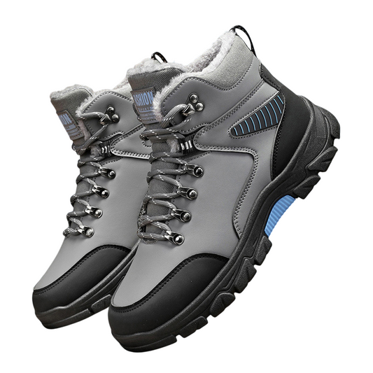 Warm Cotton Shoes with Fleece - Outdoor Hiking Shoes