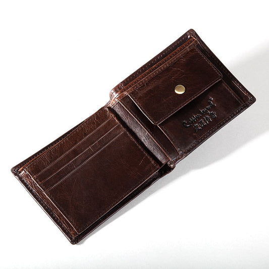 Genuine Leather Men's Wallet - Handmade