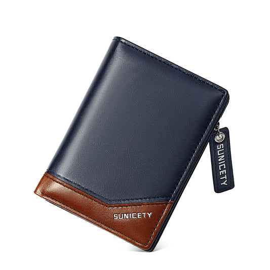 Leather Multi-Function Zipper Wallet - RFID