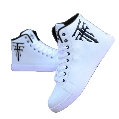 Men's Casual High Top Sports Shoes - Lace Up Running Sneakers