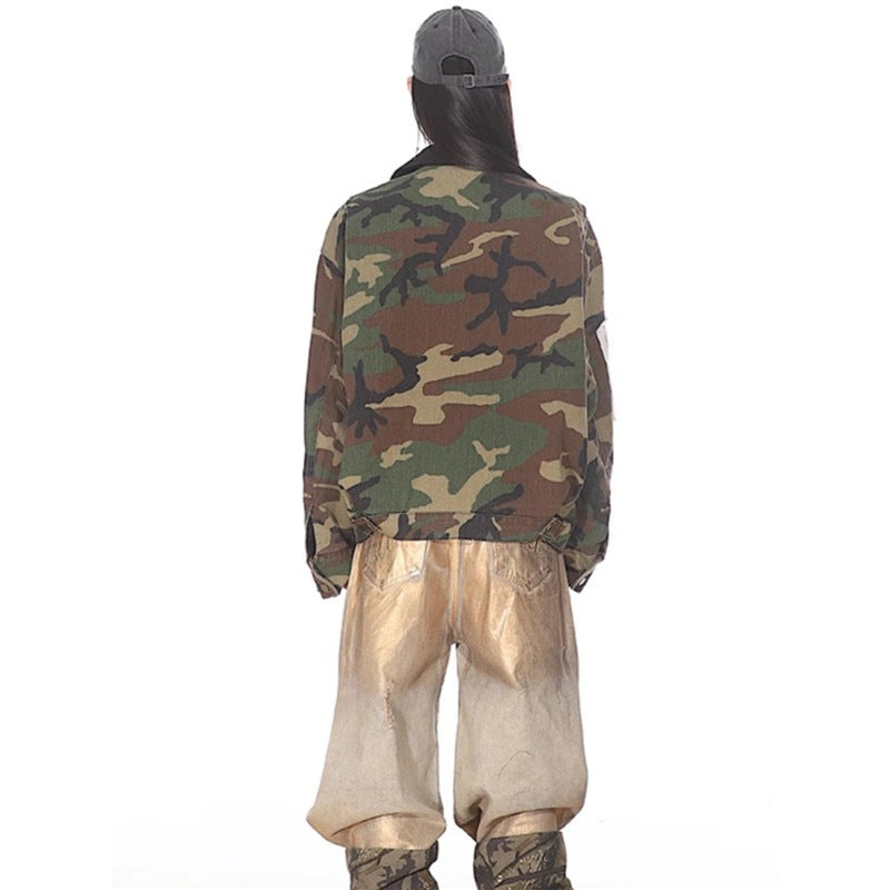 Women's Camouflage Denim Jacket – Premium Quality, Durable, Modern Style