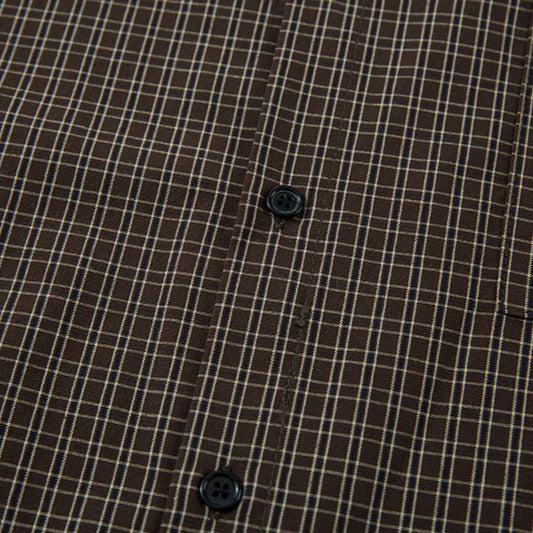 Retro Plaid Short Sleeve Shirt