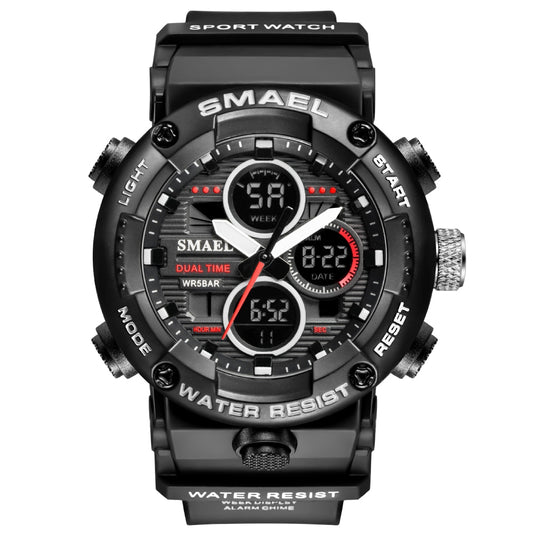 Men's Waterproof LED Digital Sports Watch with Stopwatch and Large Dial - Model 8038