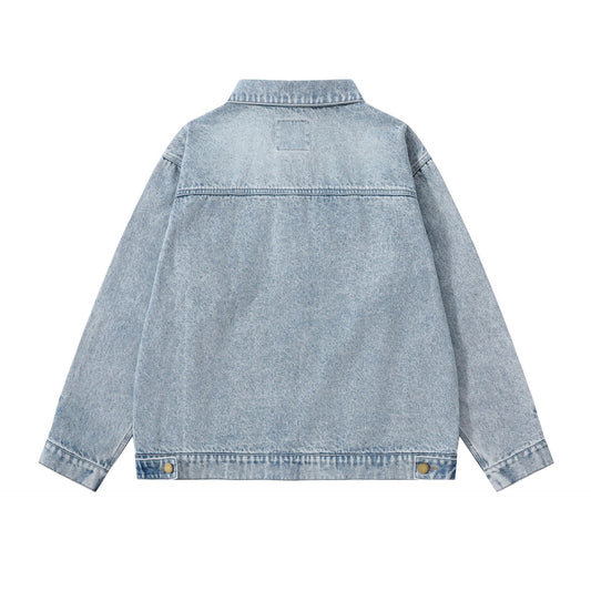 Washed Denim Jacket - Versatile Outerwear