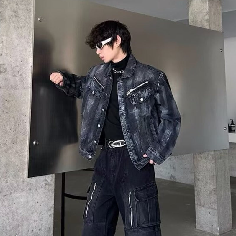 Men's Washed Denim Jacket