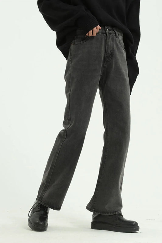 Straight Leg Jeans with Pockets - Japanese Denim