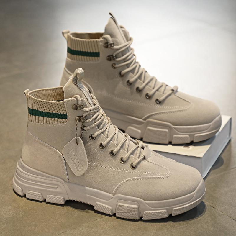 Men's Retro High-Top Boots Work