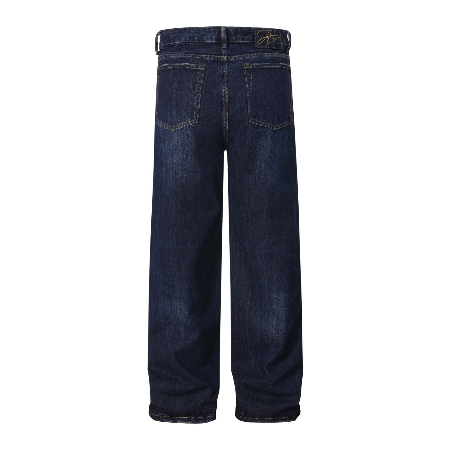 Washed Vintage Denim Pants - Unisex Loose Wide Leg