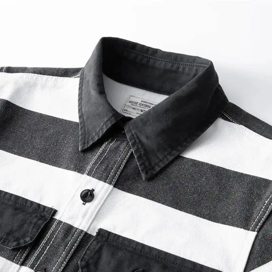 Men's Heavyweight Canvas Striped Jacket