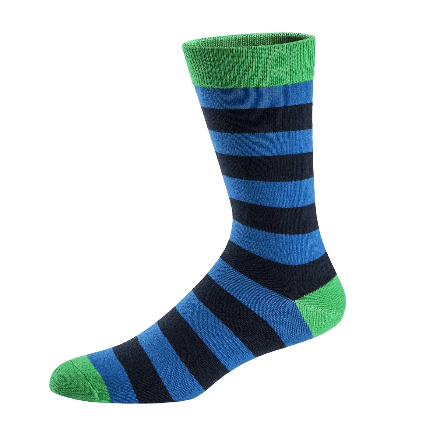 5 Pairs Men's Striped Dress Socks - Cotton