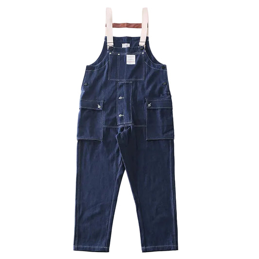 Men's Vintage Workwear Denim Overalls
