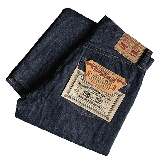 Raw Selvedge Denim Jeans - Straight Leg