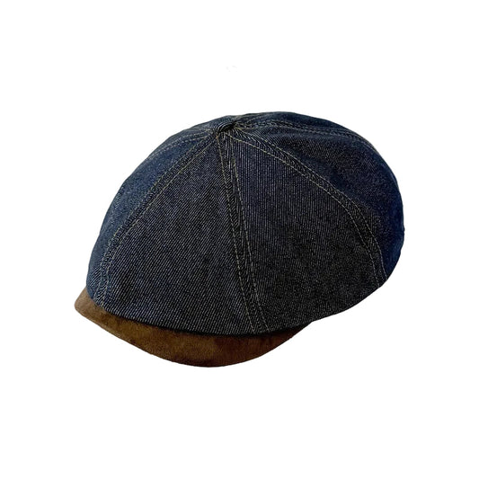 Vintage Washed Distressed Denim Painters Cap