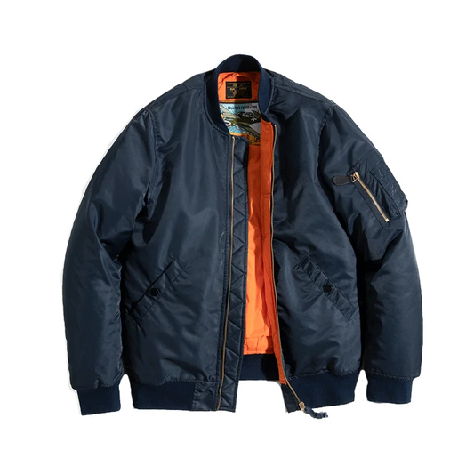 Men's Vintage MA1 Military Pilot Jacket - Nylon Shell