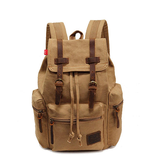 Canvas Retro Men's Backpack - Vintage Wear-resistant Bag