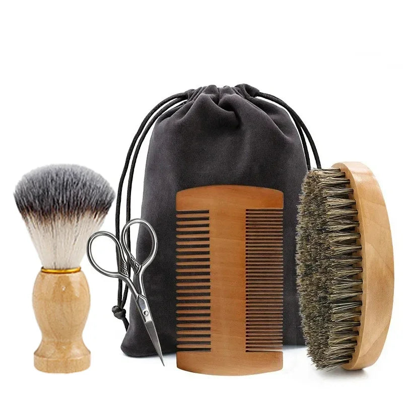 Boar Bristle Shaving Brush Grooming Kits