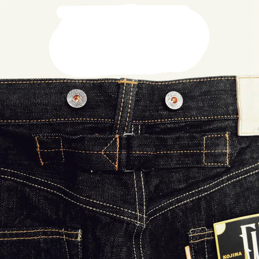 Strap Buckle Right Twill Weave Vintage Tooling Black Jeans