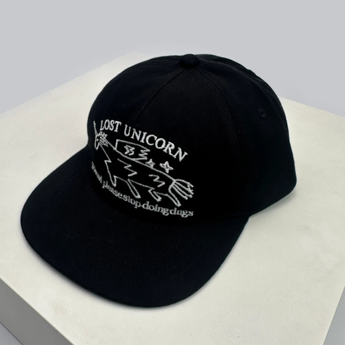 Unisex Unicorn Letters Embroidered Baseball Cap With Flat Brim