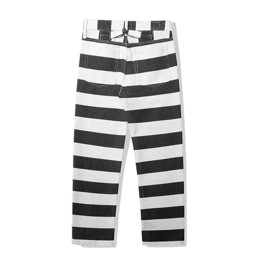 Men's 16oz Heavyweight Striped Canvas Cargo Pants - Straight Leg