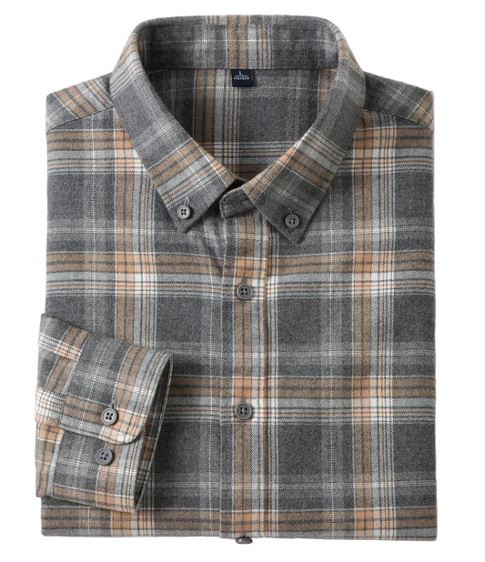 Men's Long Sleeve Plaid Lumberjack Shirt