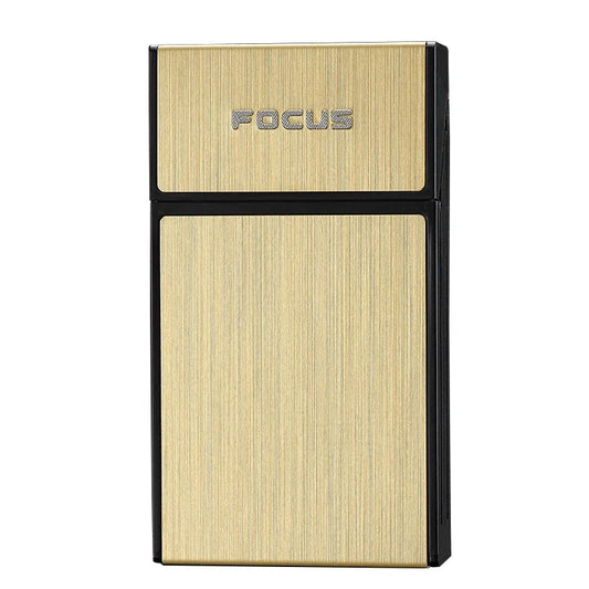 Portable Cigarette Box — Metal Slim Cigarette Case Pocket Tobacco Holder
