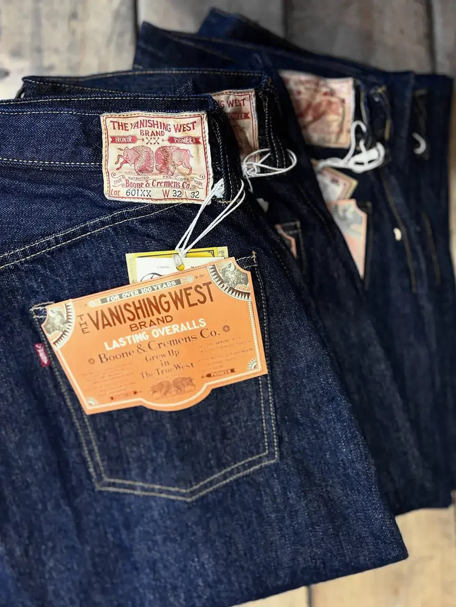 1951 14oz Five-Bag Indigo Retro Selvedge Denim Jeans