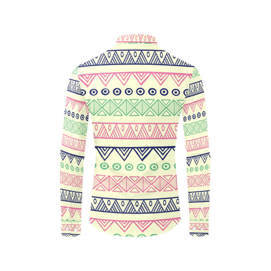 The New Mexico Pattern Men's All Over Print Long Sleeve Shirt
