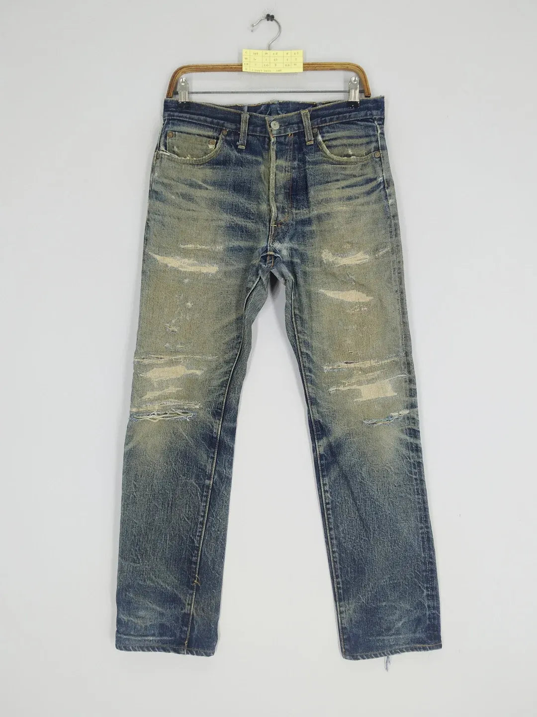 ripped Japanese denim jeans