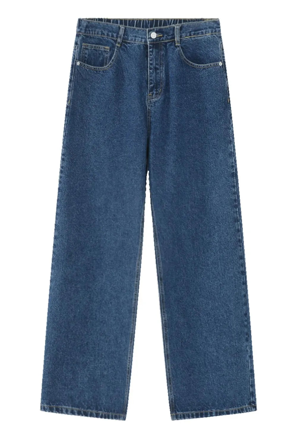 Wide Leg Jeans with Pockets - Premium Japanese Denim