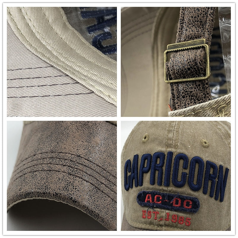 Denim Fishing Baseball Caps - Embroidered Snapback Hat