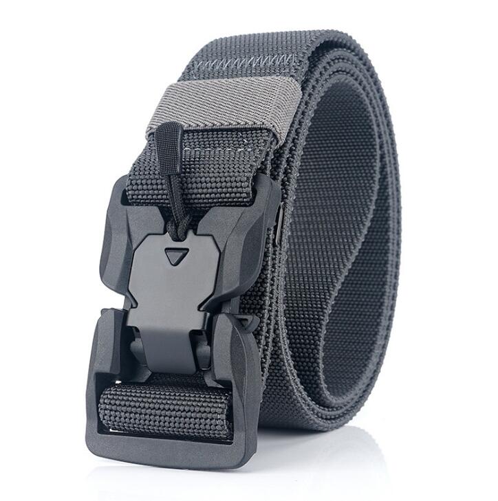 Official Genuine Tactical Belt Quick Release Magnetic Buckle Military Belt Soft Real Nylon Sports Accessories