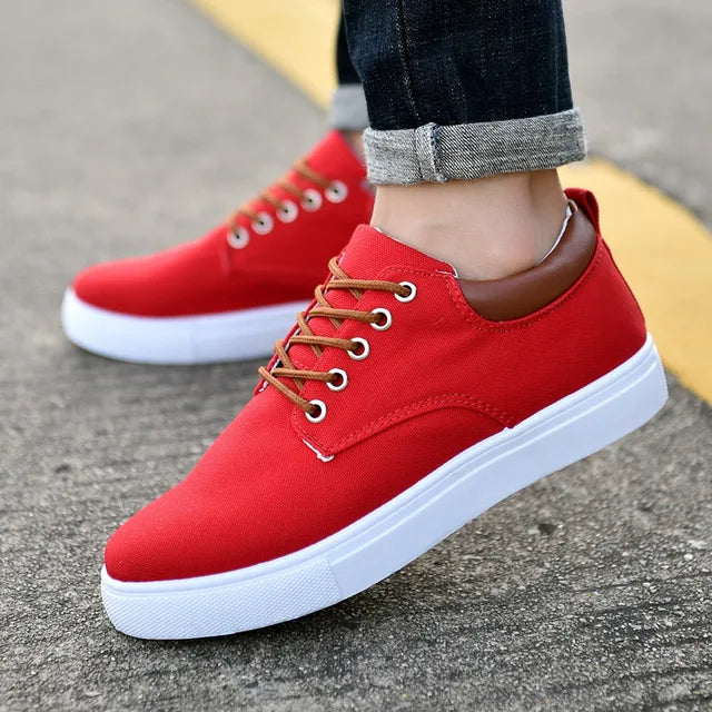 Men's Canvas Sneakers - Solid Colors