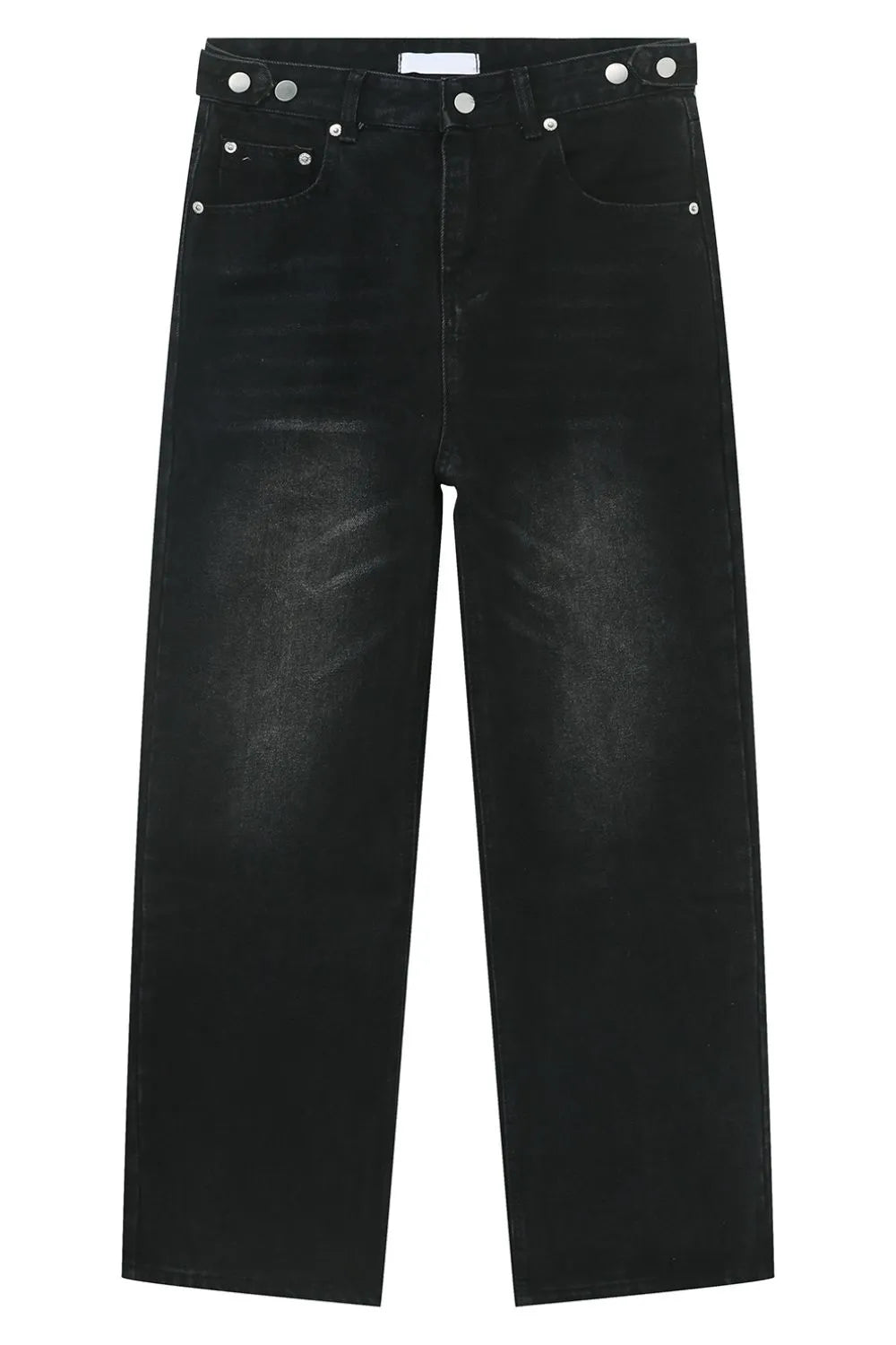Men's Washed Straight-Leg Jeans