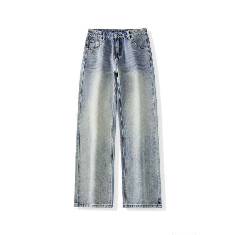 Trendy Casual Loose Straight Jeans for Men - Premium Japanese Denim
