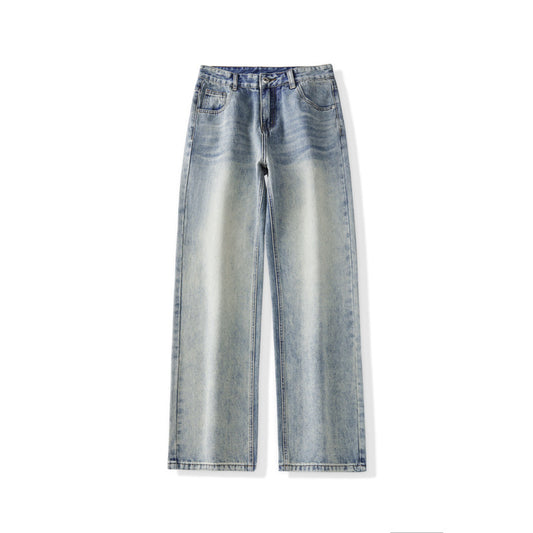 Trendy Casual Loose Straight Jeans for Men - Premium Japanese Denim