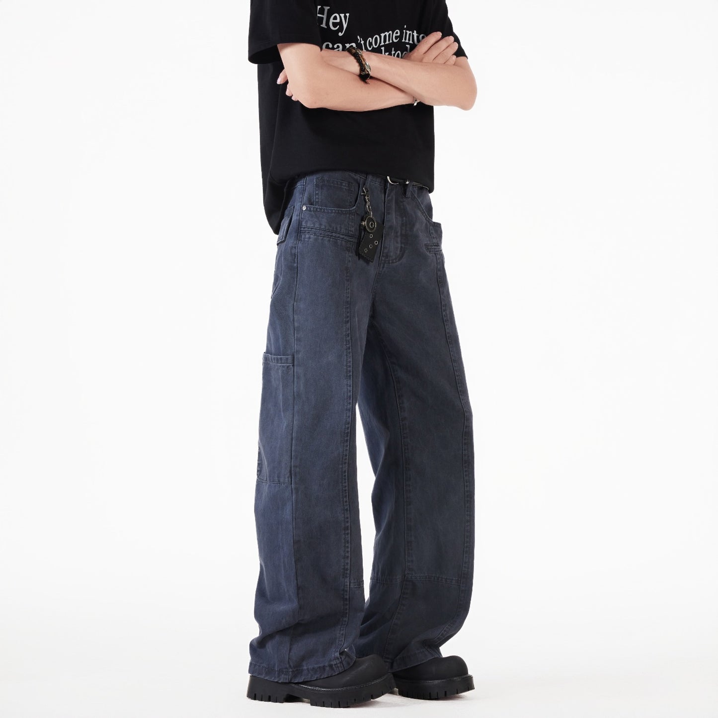 Premium Japanese Denim Loose Wide Leg Casual Jeans