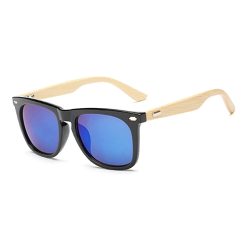 Rectangle Bamboo Wood Sunglasses