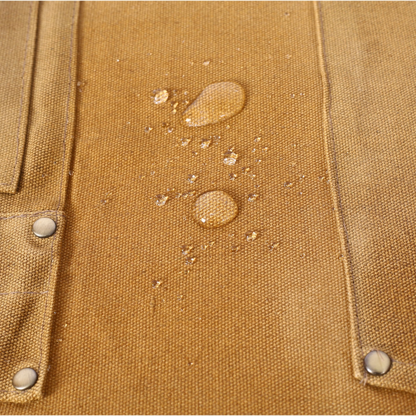 Heavy-Duty Waxed Canvas Carpenter Tool Apron - 18 oz