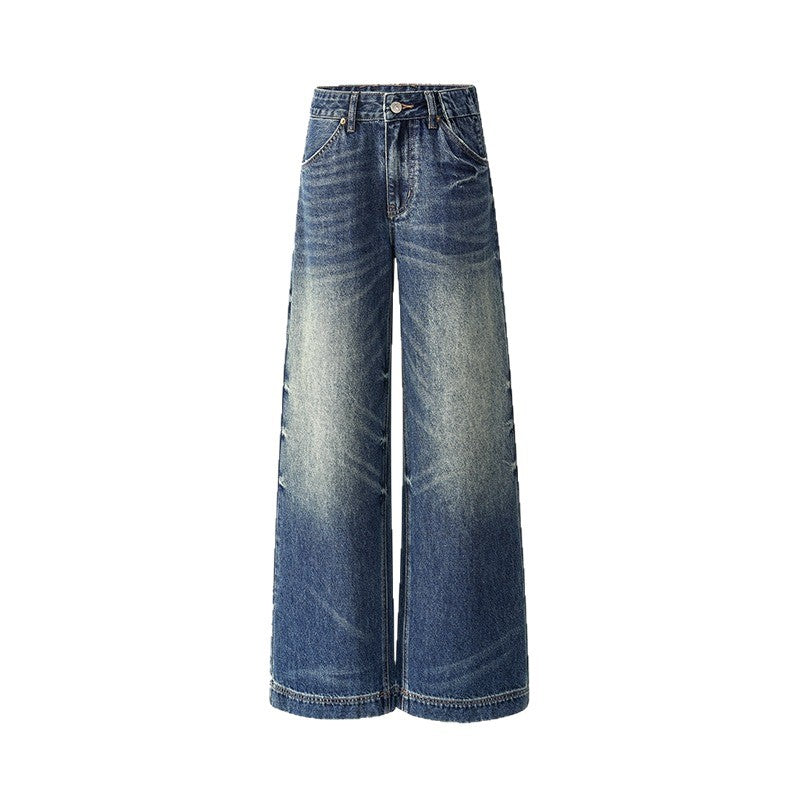 Premium Washed Pattern Straight Leg Casual Jeans for Men