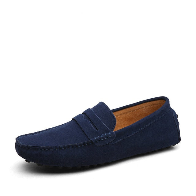 Men's Moccasins Loafers - High-Quality Genuine Leather Flats