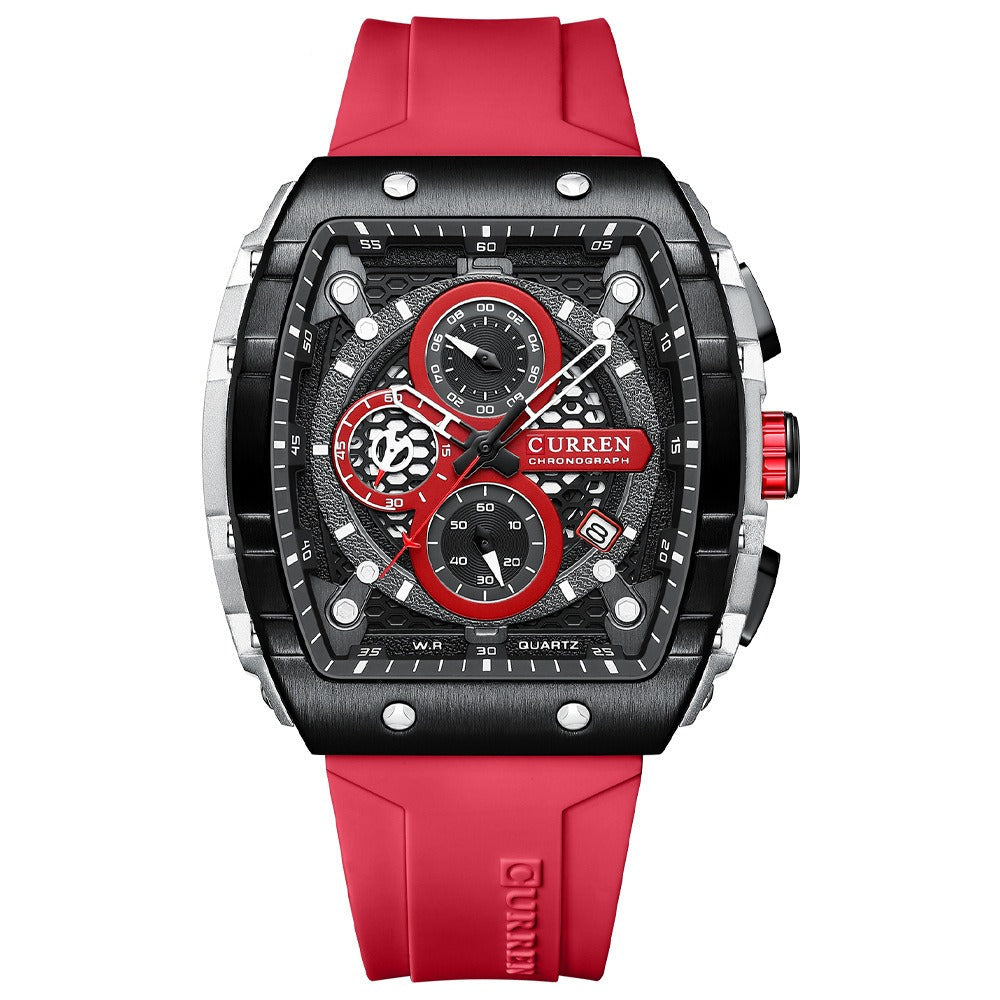 Men's Waterproof Quartz Calendar Multifunctional Watch