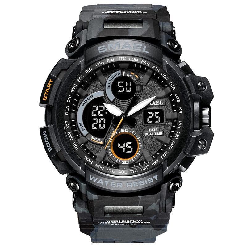 Men's LED Digital Military Sports Watches - Waterproof - Camo