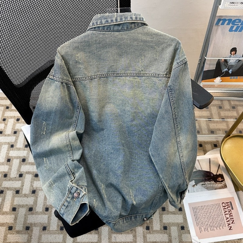 Men's Vintage Workwear Japanese Denim Jacket