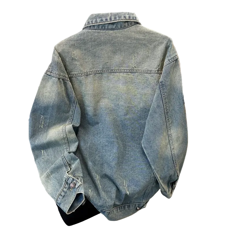 Men's Vintage Workwear Japanese Denim Jacket