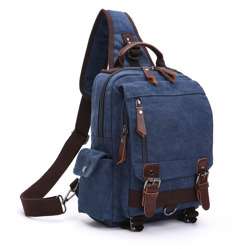Canvas Backpack For Men Travel Laptop Rucksack Durable Everyday Use