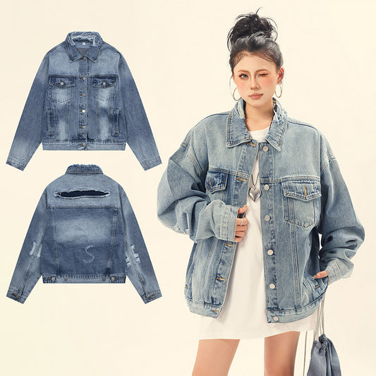 Vintage Washed Japanese Denim Jacket - Unmatched Durability and Style