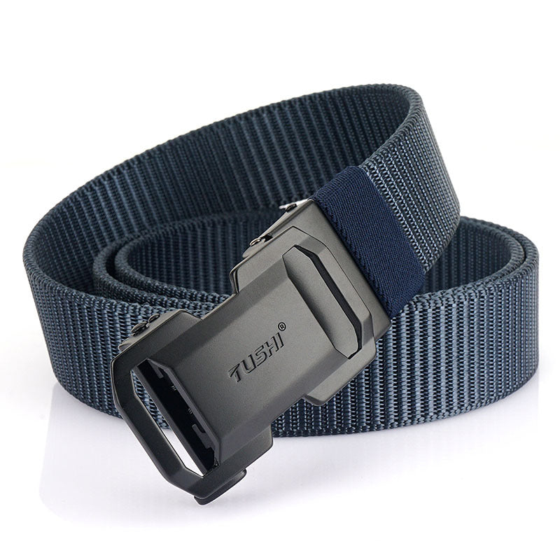 Men's Versatile Automatic Buckle Nylon Belt