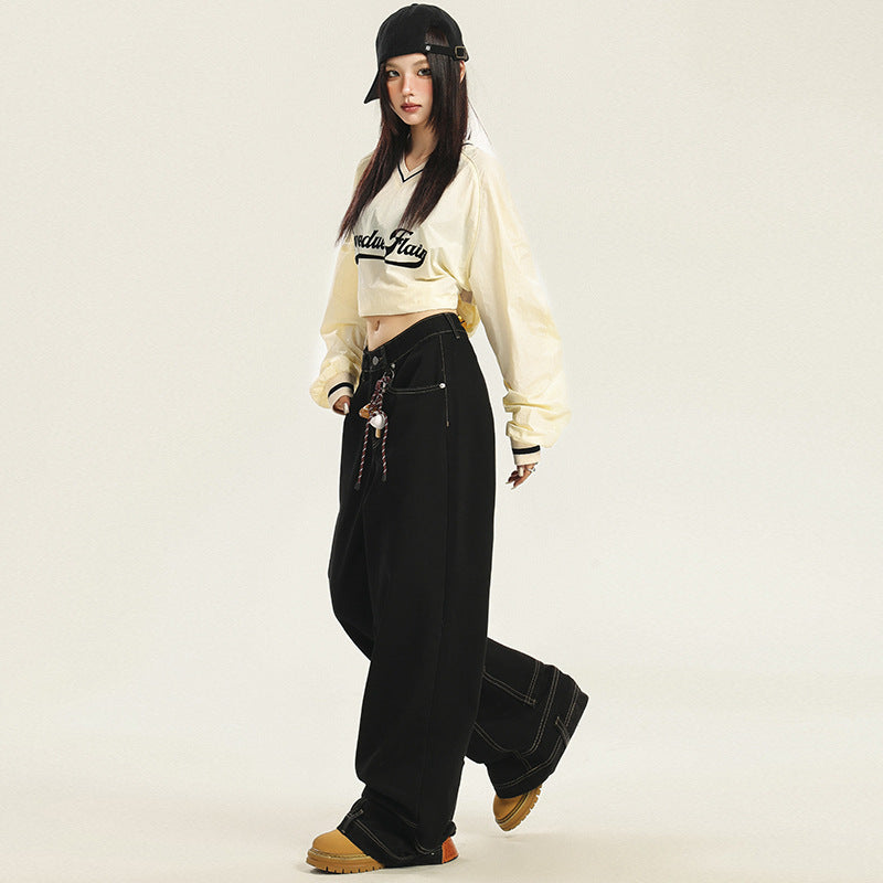 Women's High-Waist Wide-Leg Jeans - Flare Trousers in Premium Japanese Denim