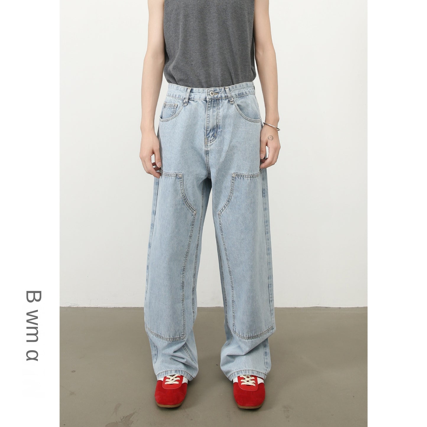 Loose Denim Pants for Men | American Style  Straight Leg Wide Leg Jeans