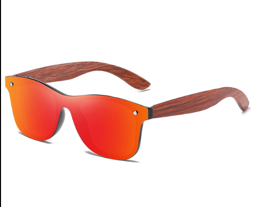 Natural Wooden Sunglasses for Men with Polarized Lenses in Original Wood
